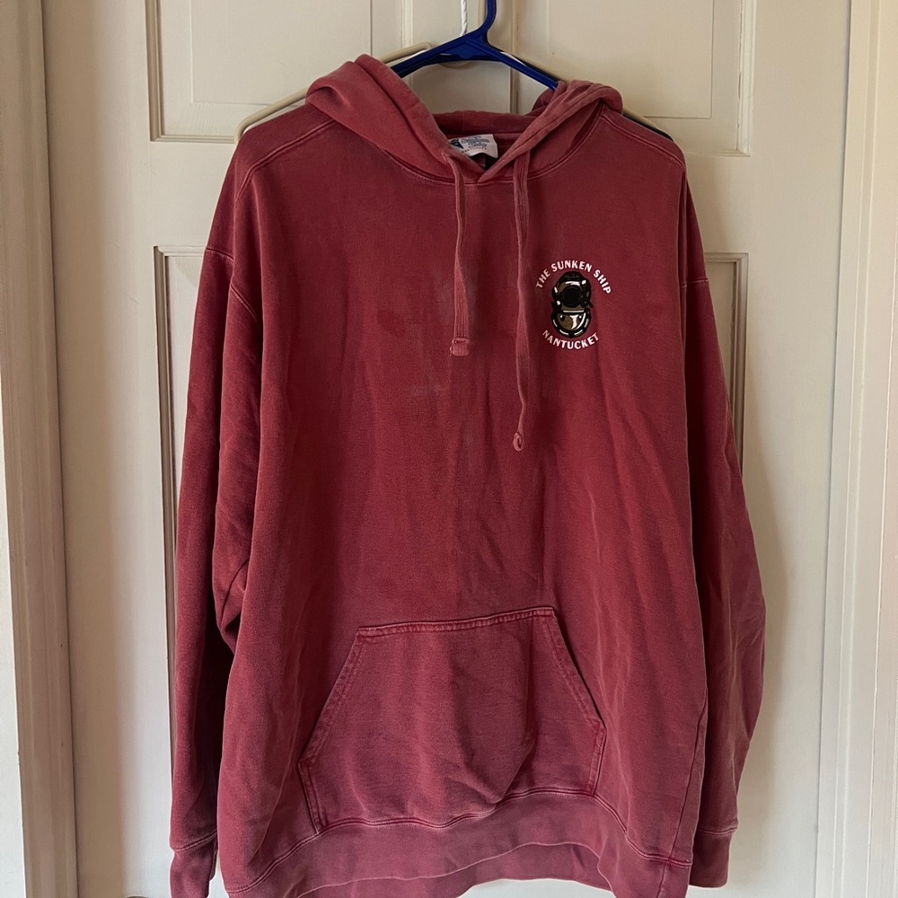 Rare Sunken Ship Nantucket Red Hoodie